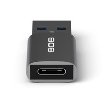 808 USB C 3.0 to USB A 3.0 변환젠더, 블랙, 15cm