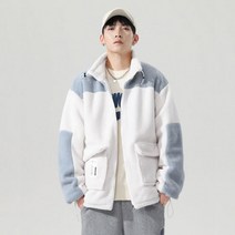 남성용 양털 플러스 벨벳 캐주얼 재킷