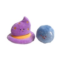 꼬수니토이즈 강아지 노즈워크 삑삑이 바스락 장난감 마녀의모자 10 x 8 cm + 수정구슬 6cm 세트, 보라색, 1세트