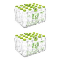풀무원샘물 무라벨, 40개, 330ml