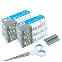 화신 33호침 5000p x 6세트 + 투톤 가위 소 세트, 1세트