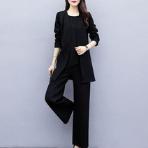 페이퍼먼츠 언발슬라브 와이드 팬츠 재킷 3종 쓰리피스 세트 01173