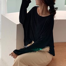페이퍼먼츠 여성용 긴팔 라운드 이너 베이직 티셔츠 01332