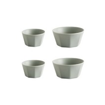 시라쿠스 네이처 공기 2p + 대접 2p 세트, 그레이