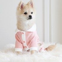 쁘띠도그 강아지 몽글 올인원 DA027, 핑크