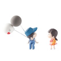 어반카 러브 커플 피규어 세트, 블루, 1세트