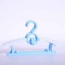 조절가능 어린이 옷걸이, 01 블루, 5개입