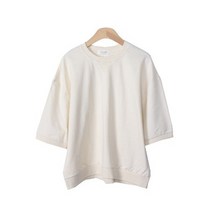 여성용 린다샵 반팔 무지 맨투맨 T9143K23
