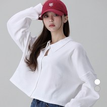 어썸어라운드 여성용 코튼 카라 가디건