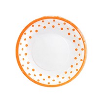 파티쇼 NEW 라인 도트 접시 23cm 30p, 오렌지, 1개