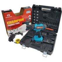 동우 챔피온 충전 전동드라이버 해머드릴 21v max 2.0Ah DWD-8000 + 배터리 + 구성품 24p + 랜덤발송 세트, 1세트