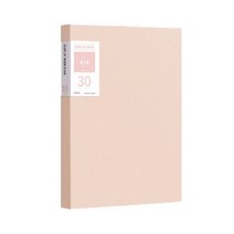서류정리 A4 클리어파일 30p, 핑크, 1개