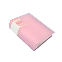 클로이스 A5 클리어파일 100p, 핑크, 1개
