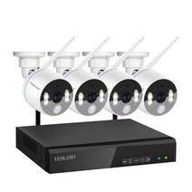 YESKAMO 8채널 300만화소 무선 스마트 경보 CCTV 세트, KR-TJ06-10804-2TB