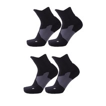 SNF 여성용 미끄럼방지 엘리트 스포츠 농구양말 2켤레, 03 검은색