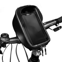 [자전거용폰거치대] 에이비씨 자전거 휴대폰 거치대 PLUS6, 블랙 + 레드