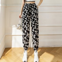 레몬소울 여성용 리지 밴딩 패턴 스판 조거팬츠