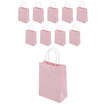 쉐어몰 파스텔컬러 종이가방 10p, 핑크