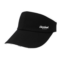 클리브랜드 여성용 뒷면밴드형 썬캡 바이저 CGWCP227110, 블랙