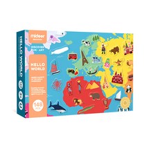 mideer 자석퍼즐로 알아가는 세계여행 KMD1018, 148피스, 1개