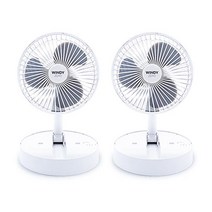 코어트레이더스 몬스터엑센 윈디제로 탁상용 선풍기 2p, FP-11, 화이트, 화이트