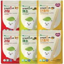 또또맘 유기농 오곡 롱스틱 30g x 3종 x 2p 세트, 과일, 채소, 단호박, 1세트