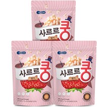 베베쿡 사르르쿵 딸기 과자 23g, 3개, 딸기맛