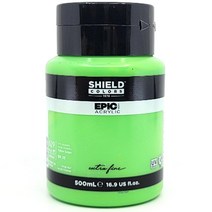 쉴드 에픽 아크릴물감 629 옐로 그린, 1색, 500ml