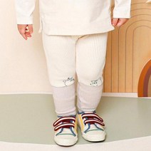 밀크마일 아동용 키키 빼꼬미 곰돌 골지 레깅스