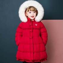 젤리스푼 여아용 New 쁘띠프릴 마이크로젤 롱 패딩 코트