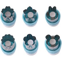 푸쉬타입 야채커터 B타입 6종 세트 MP261, 블루, 1세트