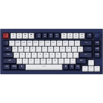 키크론 Q1 Knob (Q1 O1) Blue Frame RGB 핫스왑 적축(3F 사무실), 네이비 블루, 텐키리스, Q1 O1