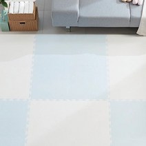 따사룸 PE 유아퍼즐매트 100 x 100 x 4 cm, 스카이 블루, 4개
