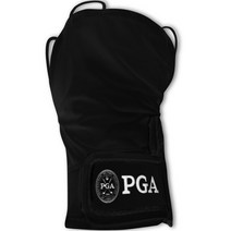 PGA 여성용 벨크로형 손등 토시, 블랙(PGA104MBK)