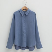 NAIN N시그니처 BL010 윈터 자수 오버핏 솔리드 블라우스 BL-4095