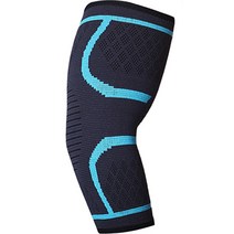 쿼르디 남녀공용 스포츠 팔꿈치 보호대 패드 블랙블루, 1개