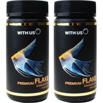 위더스 프리미엄 플레이크 사료 120ml, 2개, 20g