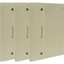 8분류 도큐멘트화일 단추형 A4, 미색, 3개