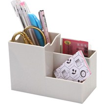 잇홈 4분할 다용도 연필꽂이함 FREE, 그레이, 1개