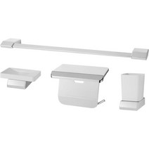 두진 바스 욕실 악세사리 4품 세트 크롬 DA-100, 1세트