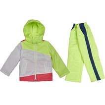 에프리더 아동용 사선배색 스키복 세트