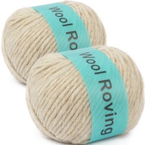 브랜드얀 다루마 울로빙 뜨개실 4mm 2p, 02 베이지, 75m, 2개