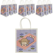 아이작큐브 귀여운걸 종이 쇼핑백 10p, 퍼플걸