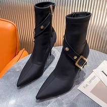 페이퍼먼츠 사선 버클 오레잇 앵글 부츠 8cm 00885