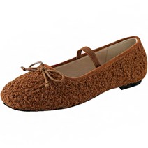 착한구두 프렌즈 뽀글이 리본 플랫 WTACR4e113