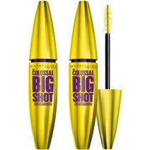 메이블린 콜로썰 빅샷 마스카라 10ml, 2개, 블랙