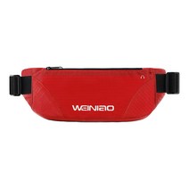 배곧스포츠 헬스 클라이밍 러닝 초슬림 멀티힙색, 레드