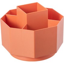 심플리앤 다용도 회전 펜꽂이, 오렌지, 1개
