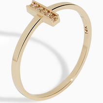 에버링 18K 금 다이아몬드 반지 0.1캐럿(1부 현대감정서) 크라운_RDUR8631 Dimond ring gift
