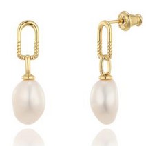 로이드 여성용 다이애나 캐시 담수 진주 귀걸이 LLES21302T